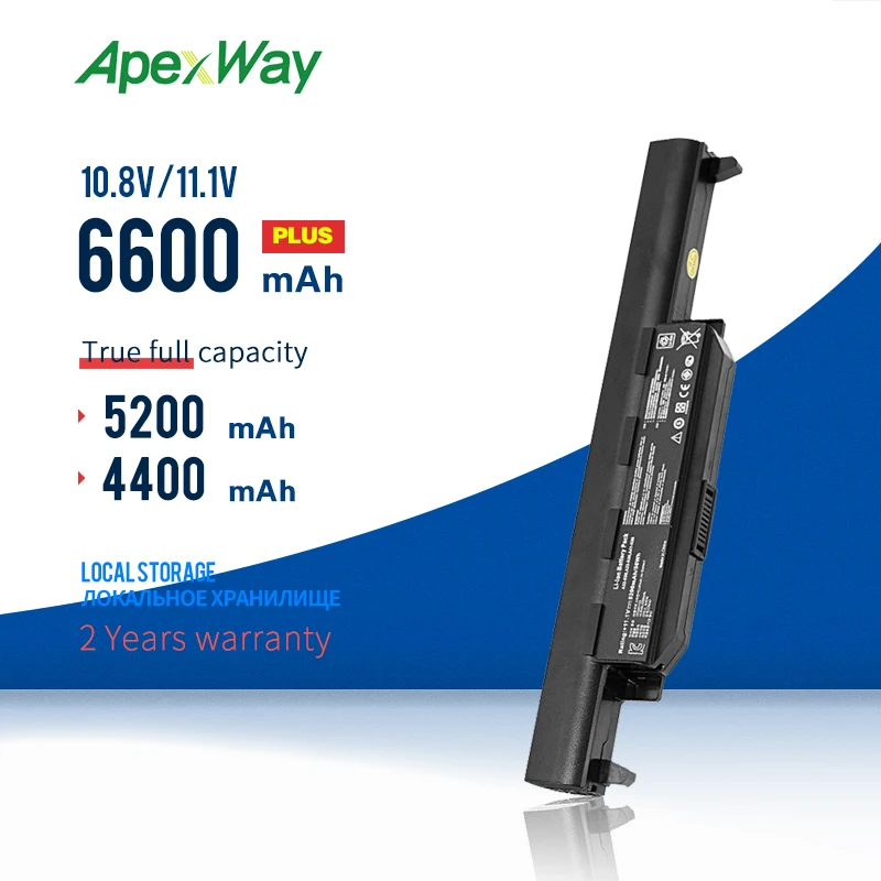 Аккумулятор Apexway X55A для Asus A32-K55 K55A K55DR K55N K55V K55VM K55VS K45D K45DE K45DR K45N K45V K45VD K45VG K45VM K45VS |