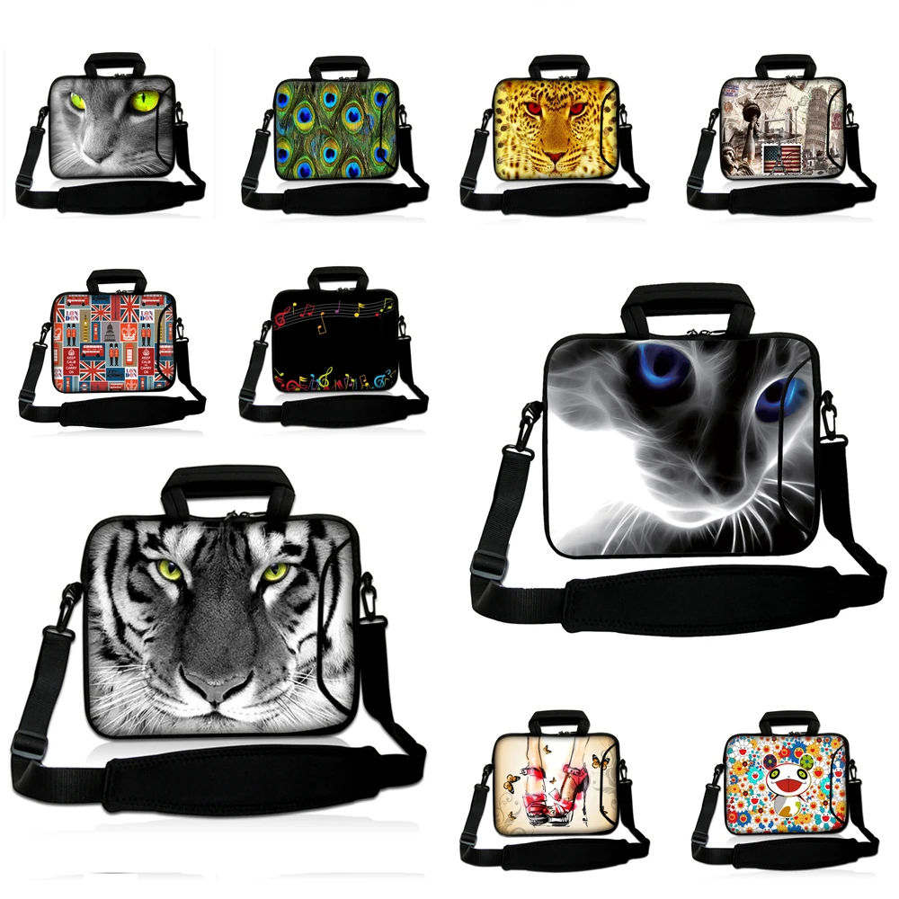 Shoulder Laptop Bags For Women Men 10 12 13 14 15 17 Tablet 10.1 13.3 14.1 15.6 Chromebook Messenger Bag Fashion Slim Briefcase