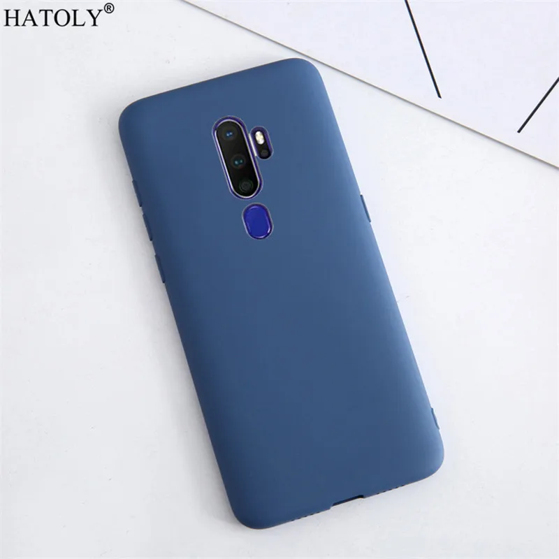 Для OPPO A9 2020 чехол A5 Роскошная Жидкая силиконовая задняя крышка для A11x однотонный