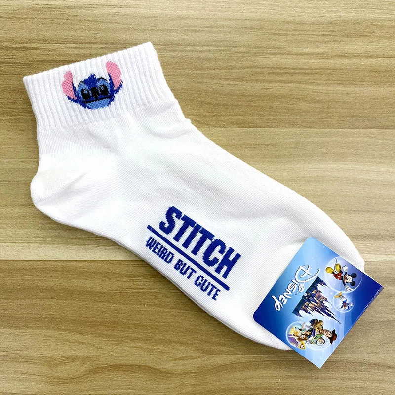 Disney Spring Summer Cartoon Mickey Minnie Donald Duck Daisy Lady Sweet Socks Solid Color Socks