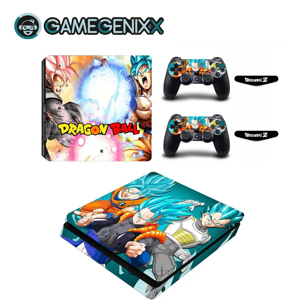 GAMEGENIXX наклейка на кожу полное покрытие Виниловая наклейка для PS4 тонкая консоль и 2 контроллера-Dragon Ball