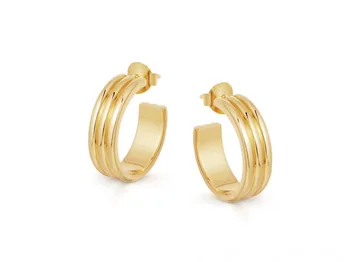 

European and American copper gold earring retro fashion earring ear