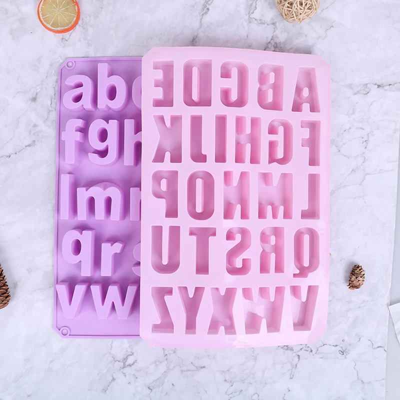Alphabet concrete Molds Plaster Number Silicon Mold Concrete Capital Letter english letters molds |