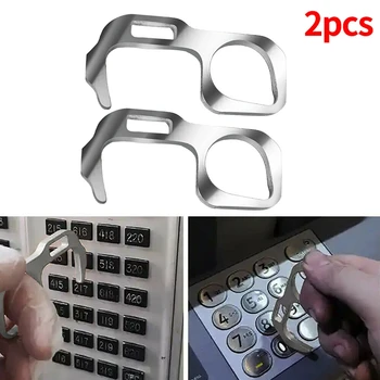 

Portable Hygiene Hand EDC Door Opener Elevator Handle Key No-Press EDC Tool