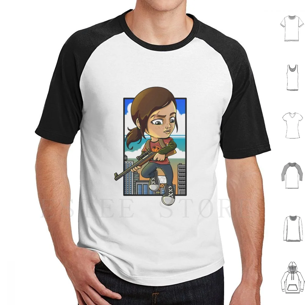 Action Girl-Lou T Shirt Uomo Cotone 6Xl Ellie Ellie E Gioele Last Of Us Last Of Us Part 3 Girl Power Ellie Last Of Us