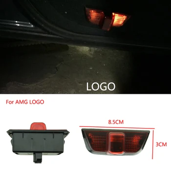 

2pcs Car Door LED Logo Projector Light Ghost Shadow Welcome Lights Ghost Shadow Ground Lamp Kit For Mercedes-Benz C (W204)