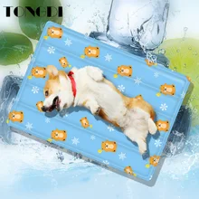 

TONGDI Pet Cat Dogs Carpet Mat Soft Cooling Eco-friendly Anti-Odor Summer Pad Rug For Cat Blanket Sofa Breathable Bed Washable