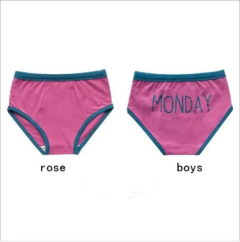 New arrival baby underwear autumn color matching kids children boys girls week underwear clothing - Цвет: as pic
