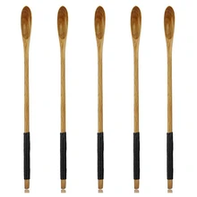 10 шт. ложки для супа из натурального бука с длинной ручкой ложки для напитков Коктейльные предметы домашнего обихода и стрикс