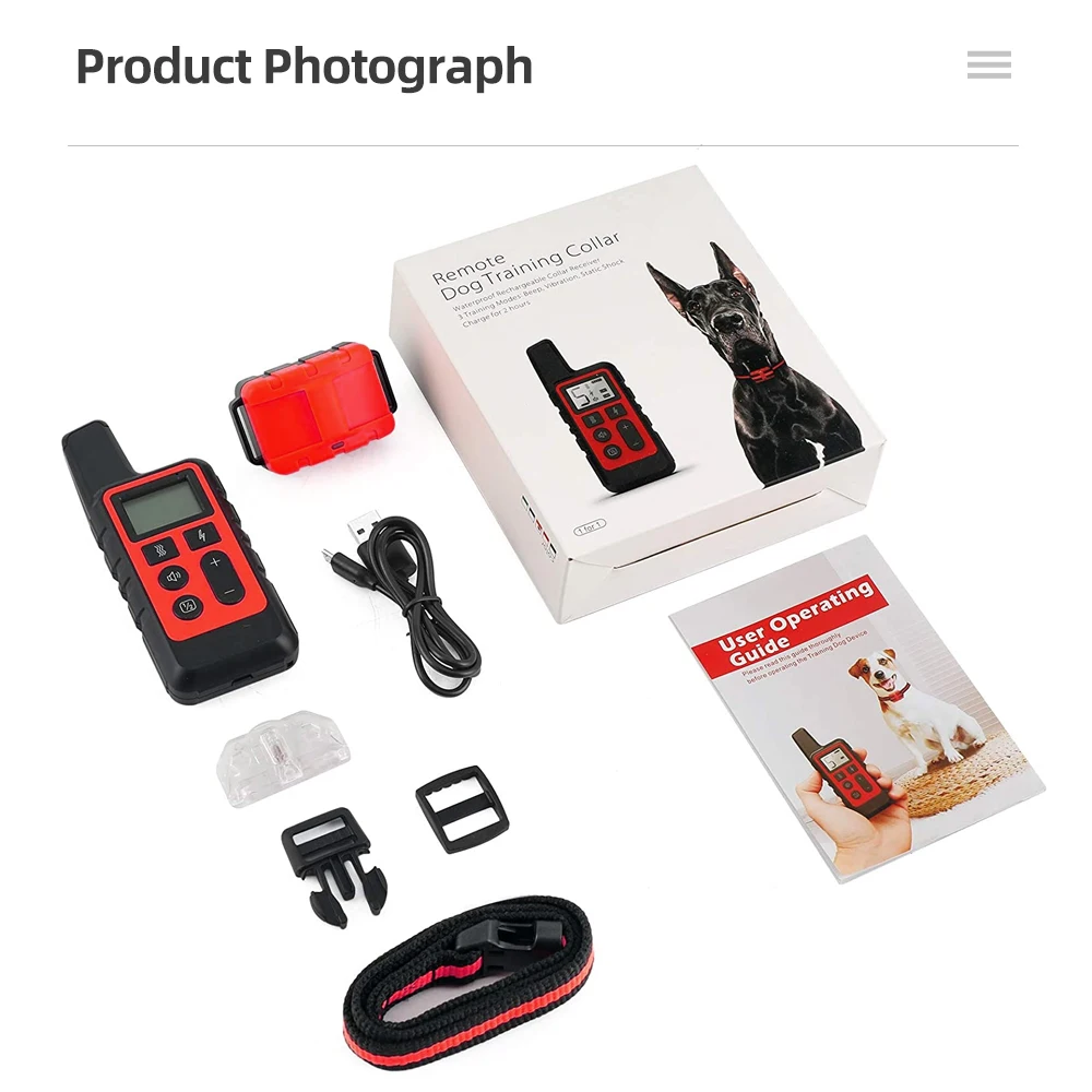 Pet Dog Training Collar Waterproof Recovery