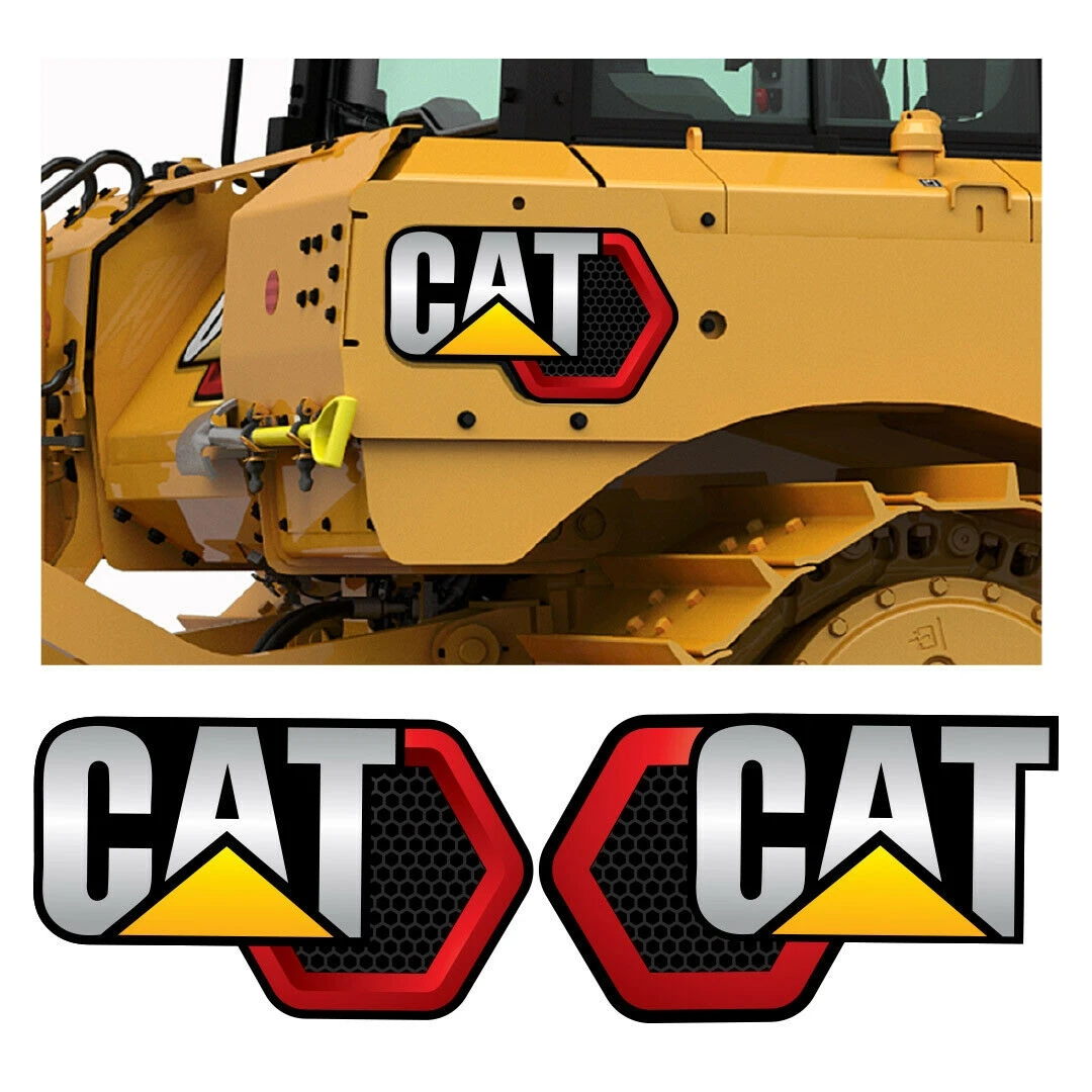 Для 2х больших наклеек ESCAVATOR CATERPILLAR огромные наклейки CAT 106 см * 66 | Автомобили и