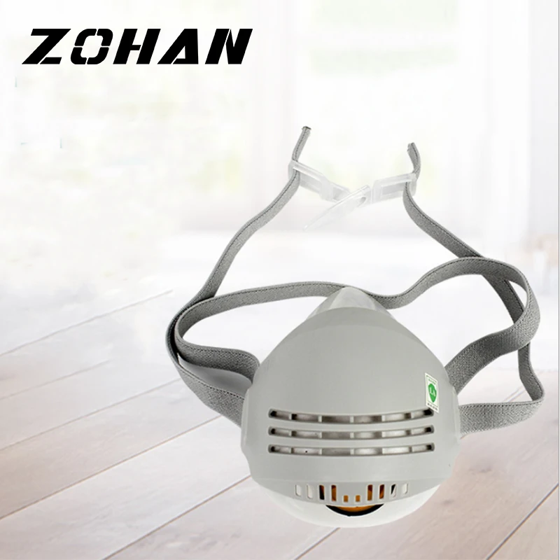 

ZOHAN Half Face Gas Mask Respiratory Dust-proof High Efficiency Filters Protective Industrial Anti PM2.5 Respirator Dust Mask