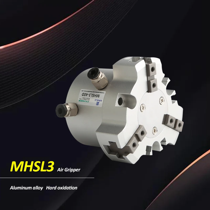 

MHSL3 3 Finger Long Stroke Parallel Air Gripper Cylinder MHSL3-16D MHSL3-20D MHSL3-25D