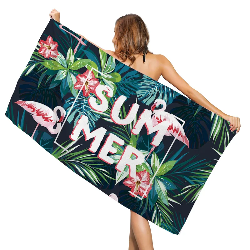 

Beach Towel Printed Beach Towel Quick-drying Double-sided Cashmere Microfiber Bath Swimming Towels