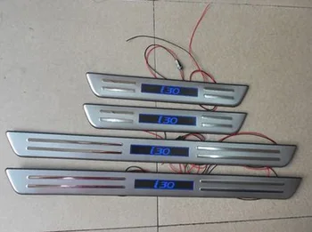 

304 stainless steel LED Scuff Plate / Door Sill Car styling for 2009-2013 Hyundai i30 Car styling