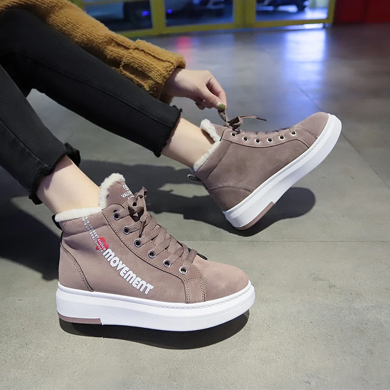 Women Boots Winter Warm Snow Boots Women Faux Suede Ankle Boots For Female Winter Shoes Botas Mujer Plush Shoes Woman WSH3132