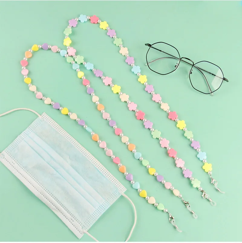 

Colorful Eyeglasses Chain Anti-lost Sunglasses Spectacle Holder Anti-Drop Neck Cord Mask Chain Lanyard Eyewear Jewelry For Women