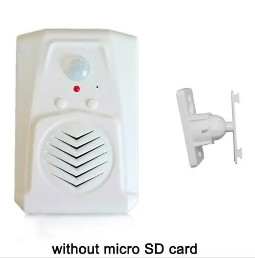 Darho записываемый беспроводной инфракрасный датчик движения двойной дверной звонок для магазина-магазина, приветственный голосовой напоминание - Цвет: Белый