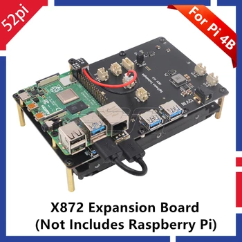 

52Pi New! Raspberry X872 M.2 NVMe SSD Shield Expansion Board for Raspberry Pi 4 B ( 4 Model B )