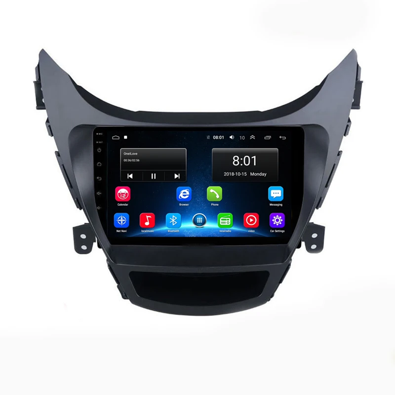 Excellent 9" 2G RAM 32G ROM 2.5D IPS screen Android Car DVD video Player GPS For Hyundai Elantra MD Avante I35 2012-2017 radio navigation 16