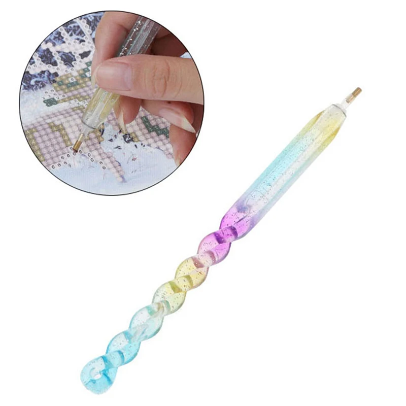 

1PC DIY Crafts Sewing Embroidery Tool 5D Round Diamond Point Drill Pen Painting Cross Stitch Accessories Sewing Household