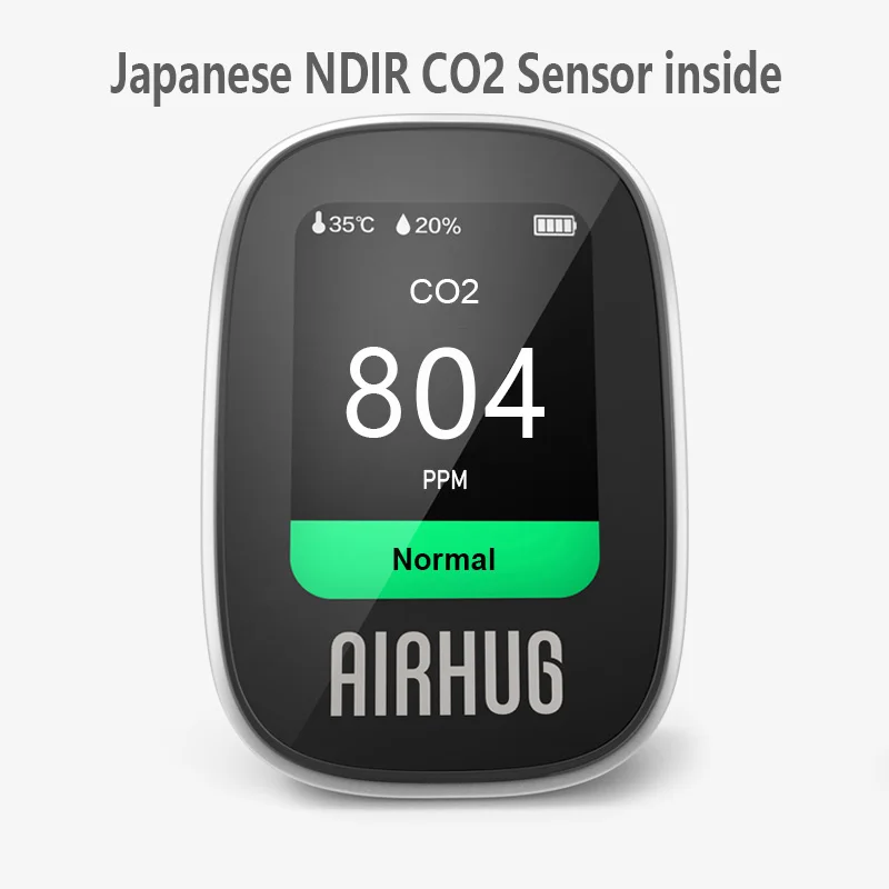 Detector de calidad del aire, sensor de CO2 NDIR, Analizador de dióxido de carbono, Monitor de temperatura y humedad, co2