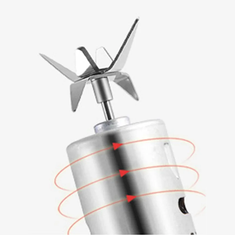 Горячая XD-480ml USB интерфейс Мини электрическая соковыжималка бутылка портативный многофункциональный сок маленькая бутылка чашка стекло(белый