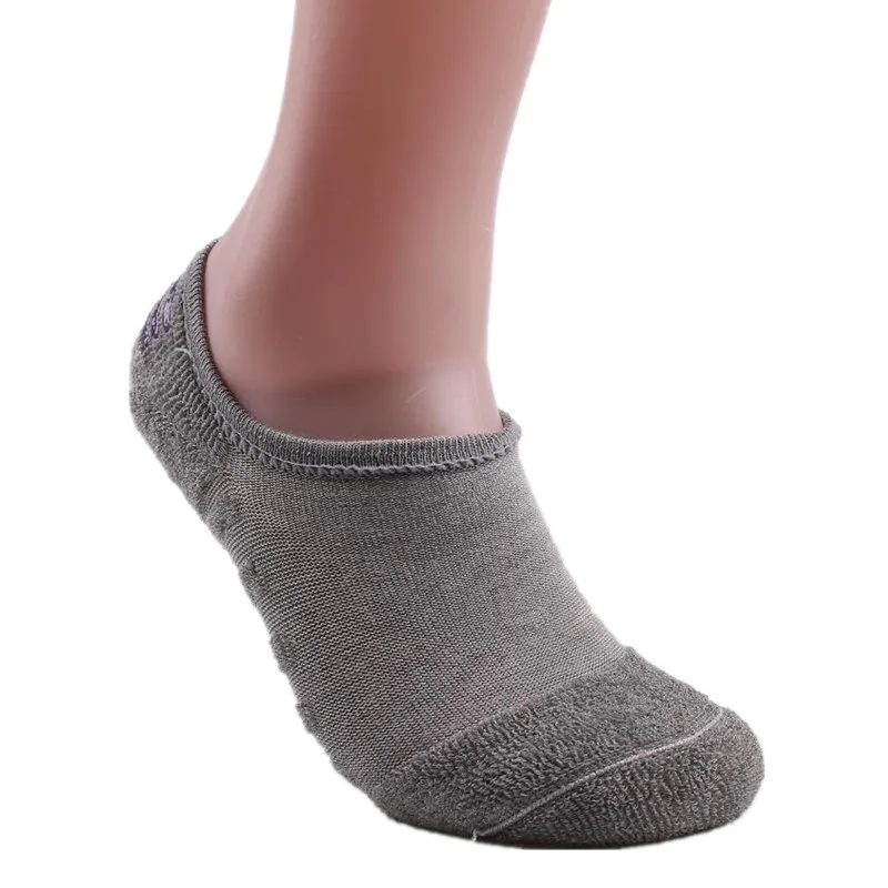 big size ankle socks 10pairs/lot men's invisible towel style cotton Socks stripe boat anti slip new EU40-44 male sox |