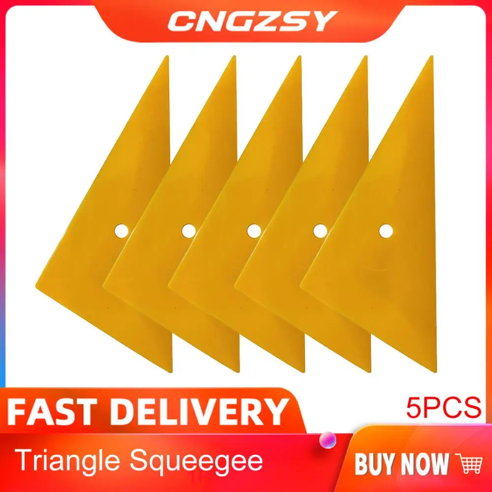 

5PCS Professional Go Corner Squeegee Window Tint Tools Film Yellow Scraper Car Decals Vinyl Sticker Applicator Tools 5A05