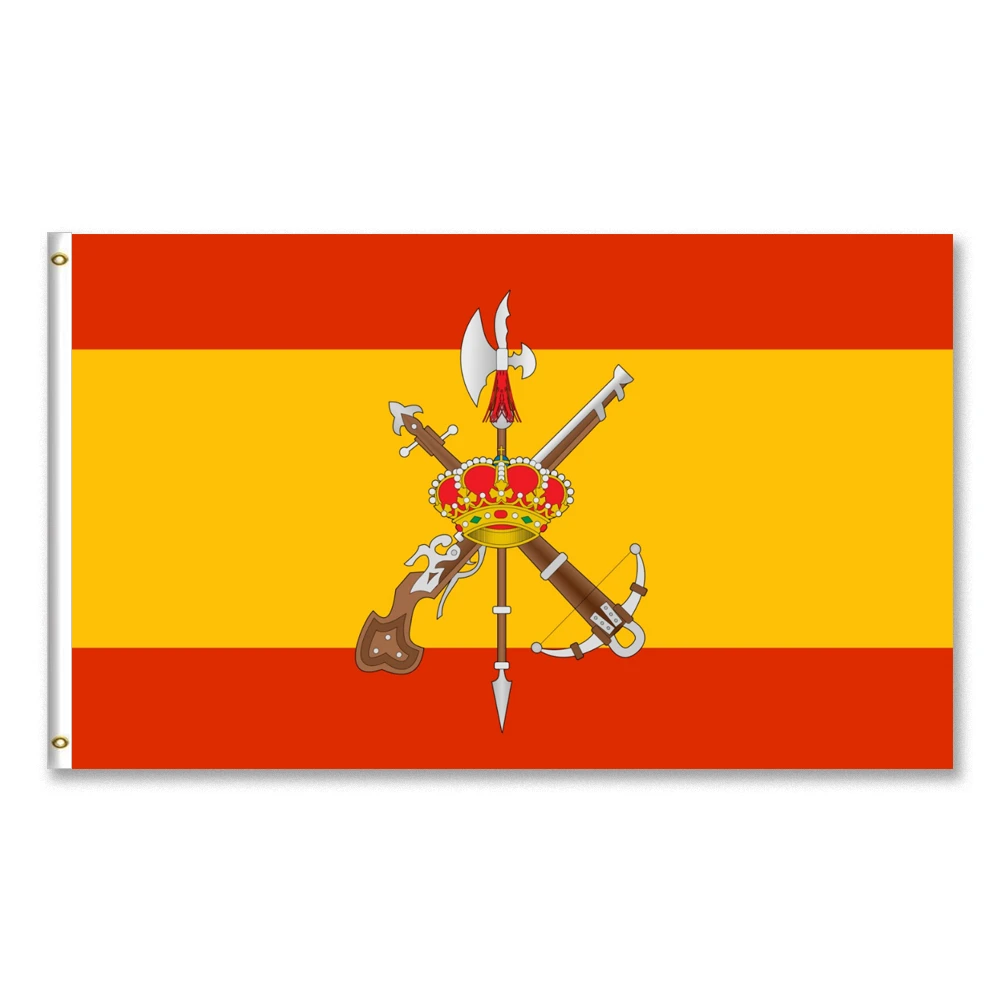 Bandera De Espana Con La Sombra De La Cruz De Borgona Y El Escudo De La Legion Del Ejercito Espanol Flags Banners Accessories Aliexpress