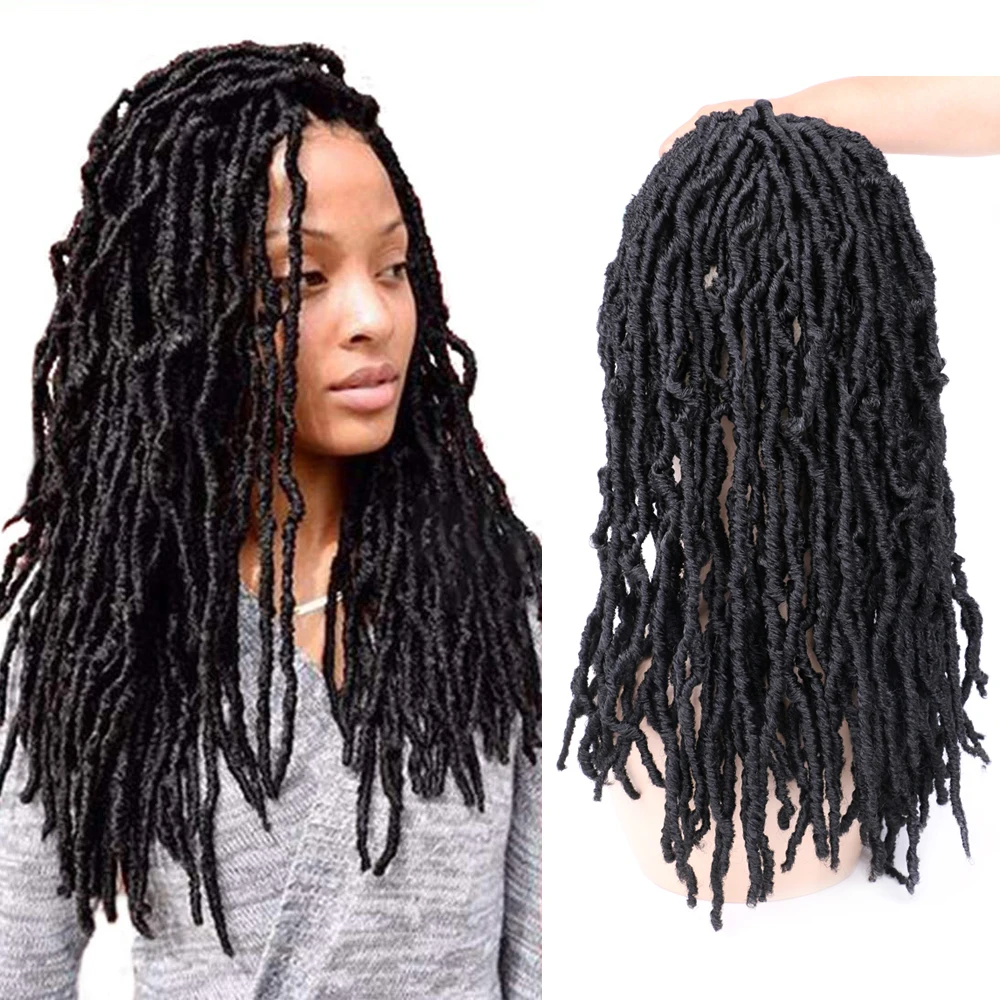 DAIRESS 1" Богиня Locs 21 стоит Nu Locs крючком волосы дредлок наращивание крючком косы Синтетические Искусственные локоны в стиле Crochet волосы