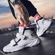 Мужские высокие модные кроссовки; Мужская Вулканизированная обувь; трендовая прогулочная обувь; мужская повседневная обувь; уличная нескользящая обувь; tenis masculino