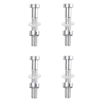 

4pcs Professional LP Music DIY Turntable Headshells Hardware Audio Phonograph Metal Easy Install Mounting Screws Rapair Tool