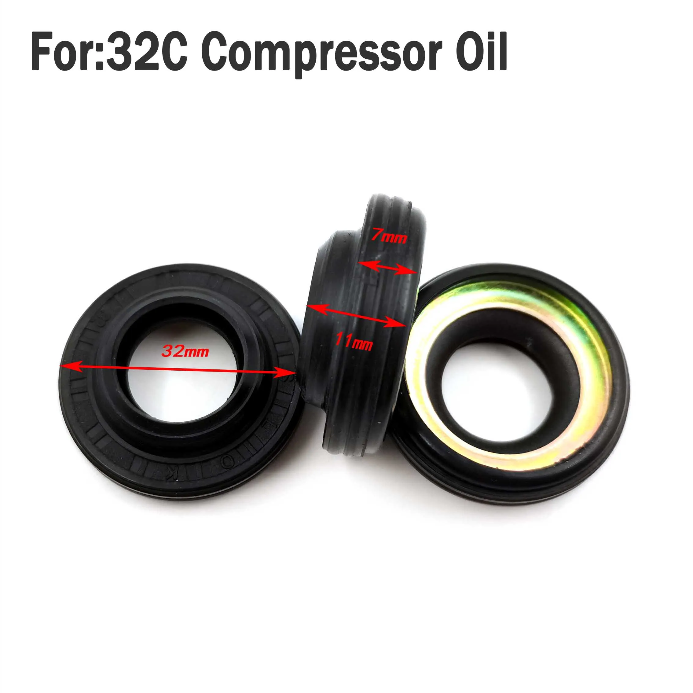 (50pcs) Car Air Compressor Oil Seal Shaft Seal Stamps For 32C 10pa30c