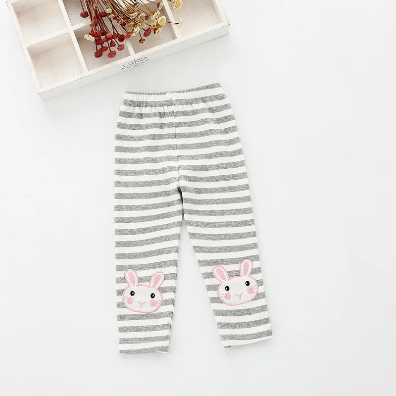 Spring And Autumn Korean-style GIRL'S Leggings Stripes Cartoon a Generation of Fat Boutique Childrenswear Cross Border