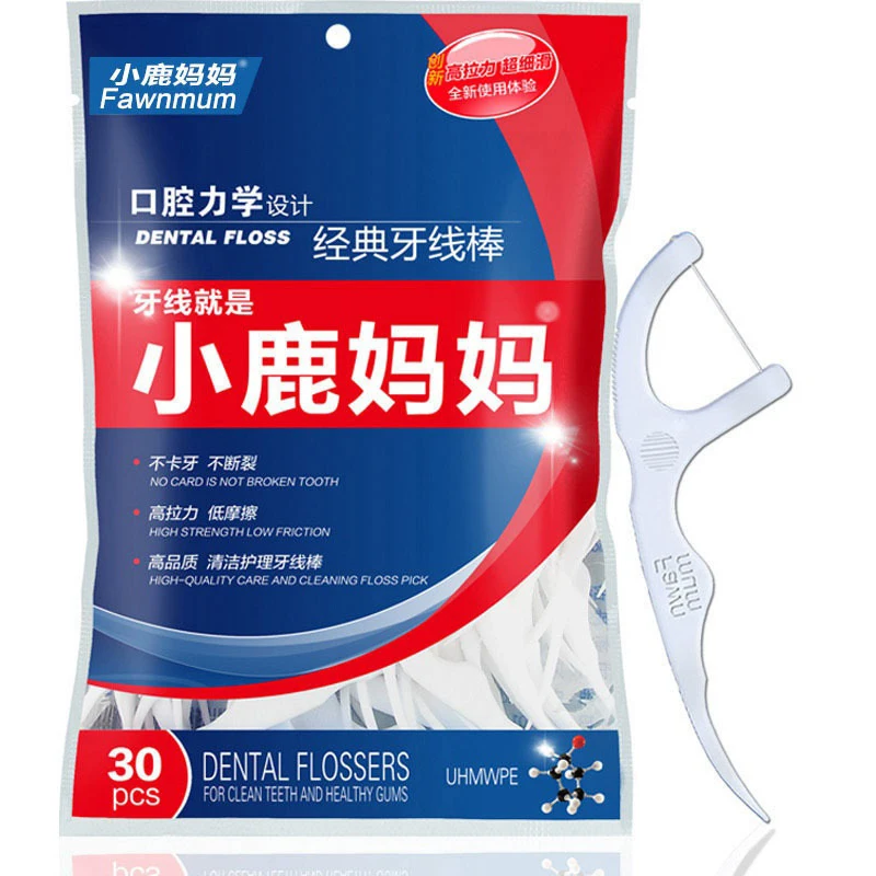 Y&ampW&ampF 30 pcs Dental Floss Stick &amp Tooth Picks Interdental brush Teeth Plaque Remover Oral Care Clean | Красота и здоровье