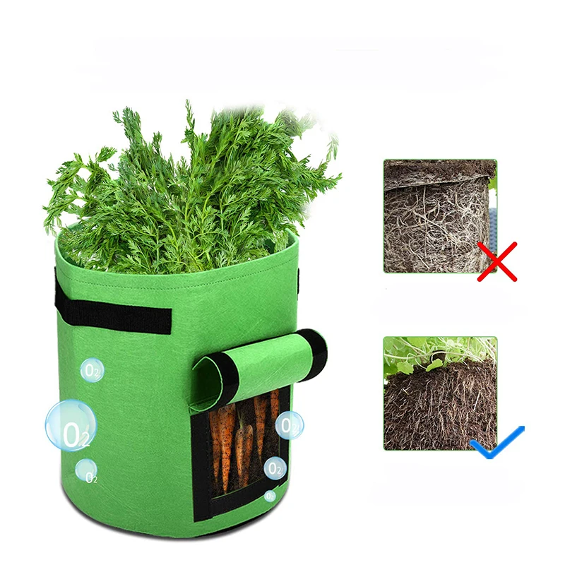 DIY картофель посадки ведро выращивание картофеля мешок питомник Томатный завод Войлок выращивать цветок ткань растение горшок нетканые пакеты для рассады