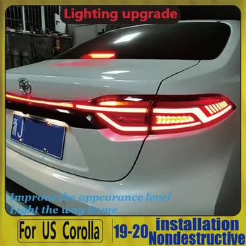 

2019-2020 New Design led rear light Braking+Reversing+Signal For Toyota Corolla L/LE/XLE US. Tail light