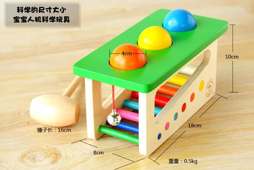 MDL Baby Beat Sound Knock the Ball обучающие игрушки для детей 1-2 лет
