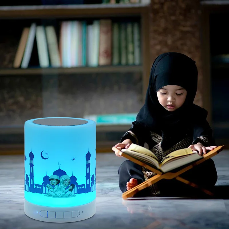 Telawah Quran Speaker Wireless Bluetooth Kids Muslim Touch Speakers Remote APP Control Adhan Speaker Ramadan Gift