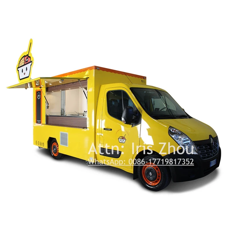 

Logo customized electric snack food truck mobile hot dog street shop food cart