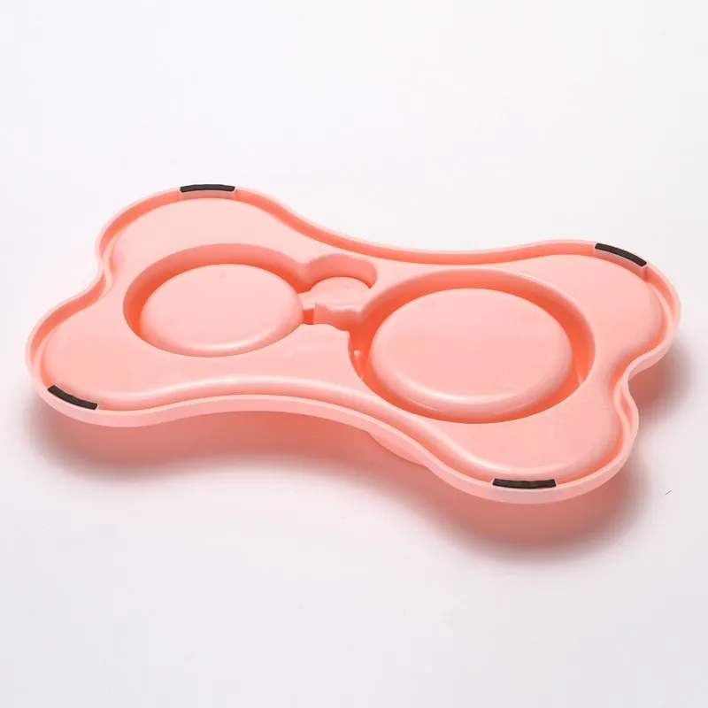 1pc Dual Port Dog Cat Pets Automatic Water Dispenser Feeder Bowl Utensils Pet Drinking Water Feeder Bowl DropShipping 5