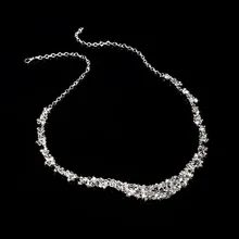 Лидер продаж J классический стиль невесты ожерелье набор аксессуары искусственный бриллиант ожерелье серьги комплект из двух предметов