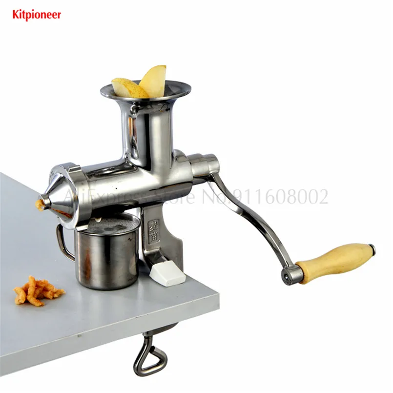 Upgraded Wheatgrass Juicer Hand Operation Stainless Steel Fruit Vegetable Squeezer Orange Juice Presser 6