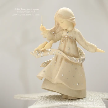 

Handmade Little Conductor Dreamer Alice Hand Drawn Fairy Garden Miniatures Princess Mini Figures Decoracion Hogar Home Decor