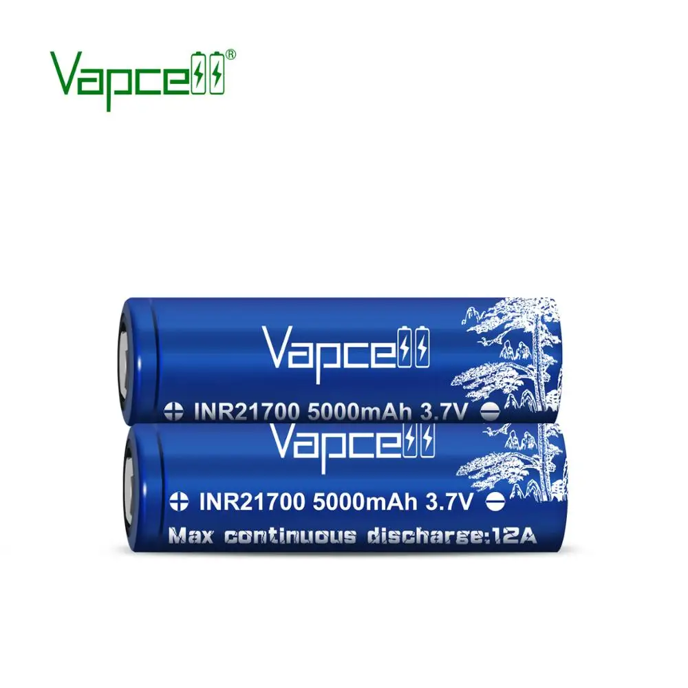 Vapcell 21700 5000mAh 12A 3,7 V литий-ионный аккумулятор большой емкости технологический реквизит для фонарика