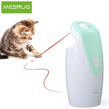

MESNUG Smart Self-rotating Toy Cat Laser USB Rechargeable Adjustable Range Speed Light Kitten Play Game Interactive Pet Toys