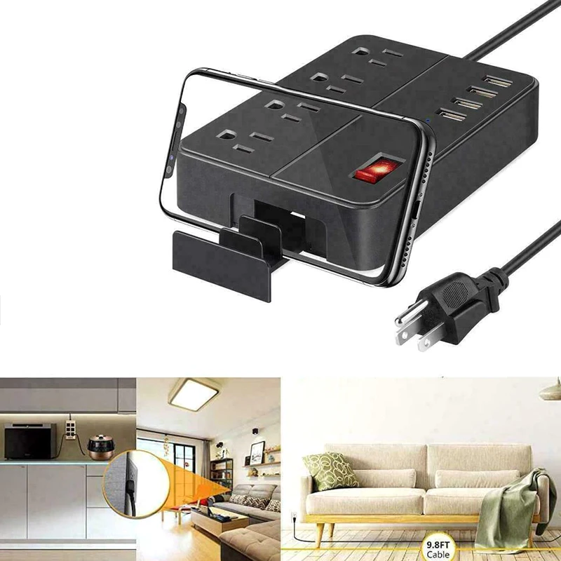 Удлинитель сетевого шнура с 4 портами usb для портативного дома США DC120