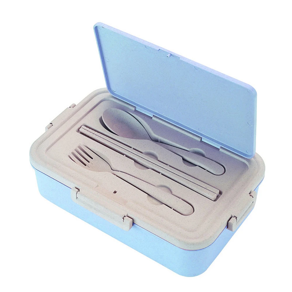 28.3x19.3x7cm Blue 3 Слои Творческий Пластик Ланч Коробки контейнеры для Еда микроволновая печь бенто ланч бокс для студентов Портативный Еда хранения Обед Чехол для пикника - Цвет: 28.3x19.3x7cm Blue