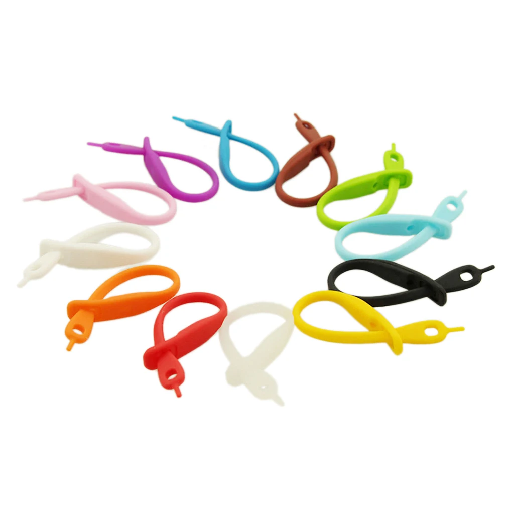 12Pieces Beer Glass Cup Wine Glass Bottle Strip Tag Marker Random Color